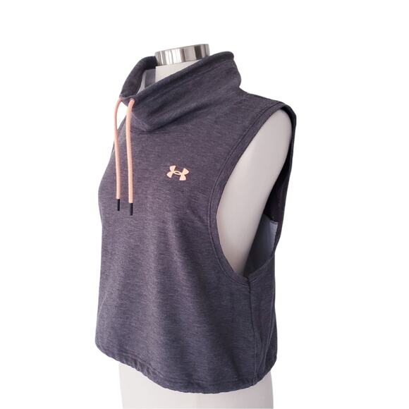 Under Armour Featherweight Cowl Pullover Muscle Hoodie Size Large - Picture 4 of 10